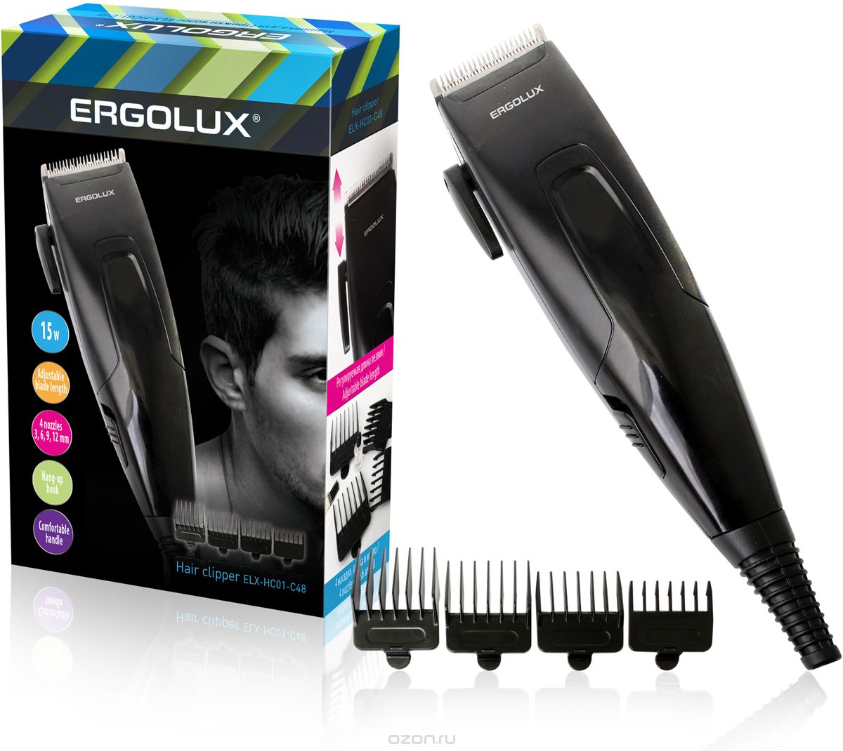    Ergolux ELX-HC01-C48, Black