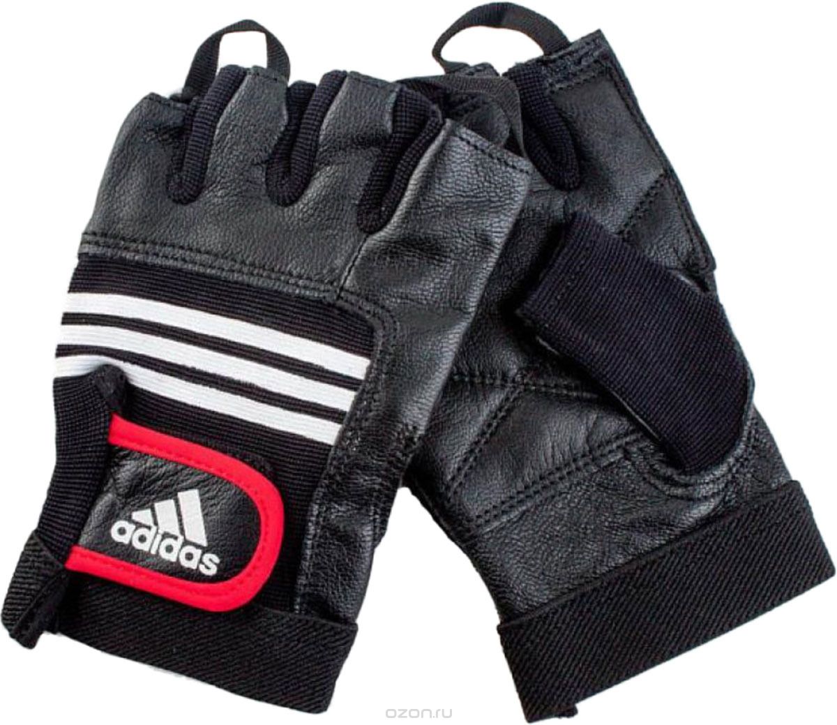   Adidas Leather Lifting Glove, : ,  S/M